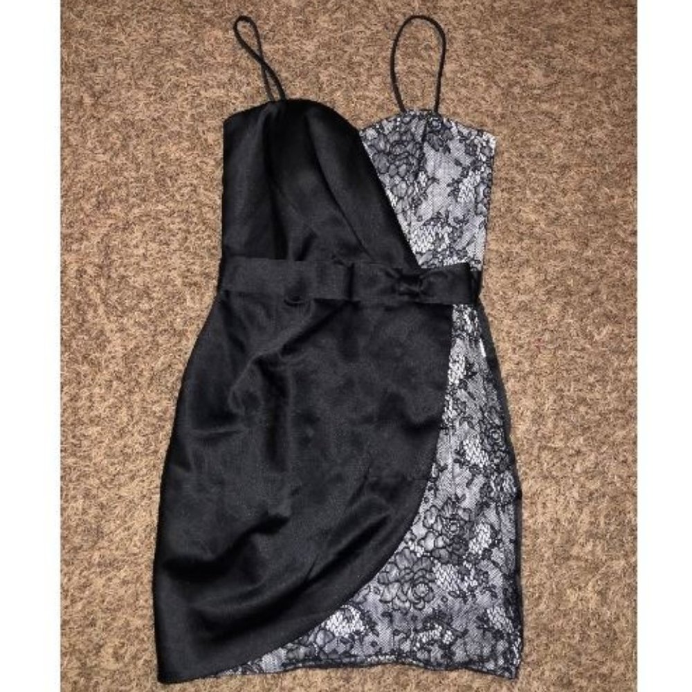 Black Lace Mini Dress